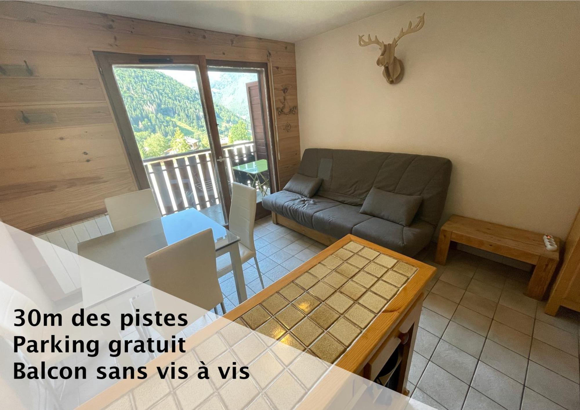 Le Pied des Pistes A13, Joli Studio tout confort 4 pers, vue vallée imprenable, DRAPS NON COMPRIS Saint-Jean-dʼAulps Exterior foto